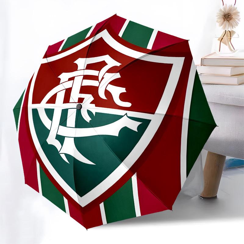 Flamengo, Badge Automatic Opening and Closing, 8 rib Structure Portable Umbrella, Suitable for Men and Women in All Seasons  Perfect Gift fo