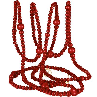 Kerst Houten Kralen Kerstmis Kralenslinger Ronde Knutselkralenslinger Kralenslinger Vintage Houten Kralen Voor Kerstversiering Benodigdheden