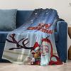 Tuniu Weihnachts-Schneeflocken-Kuscheldecke Weich Gemütlich Sofa Bett Überwurf für Kinder Jugendliche Erwachsene
