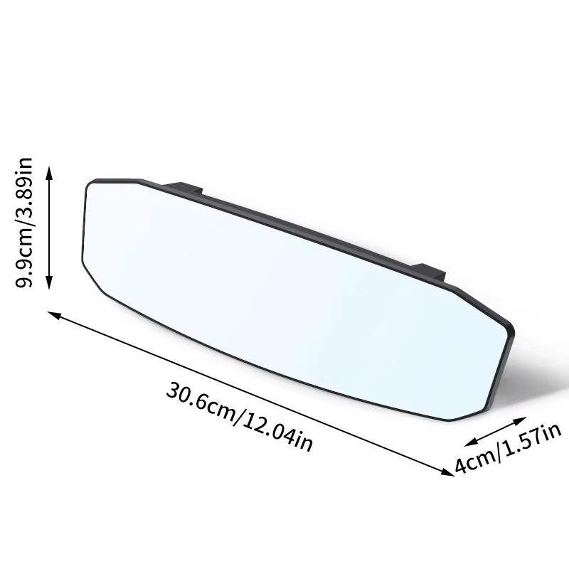 

Универсальное антибликовое широкоугольное выпуклое зеркало заднего вида для салона автомобиля, часы для детского сиденья, солнцезащитный козырек, защитные очки. серебряный