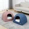 Warm Winter Cat Cave Bed Pet House Tent Kitten Kennel Soft Small Dog Mat Cushion Washable Basket Pillow Bed For Cats Small Dogs