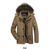 Men's Medium-Long Hooded Winter Jacket - Thick, Warm, Cotton Padded, Plus Size for Middle-Aged & Elderly