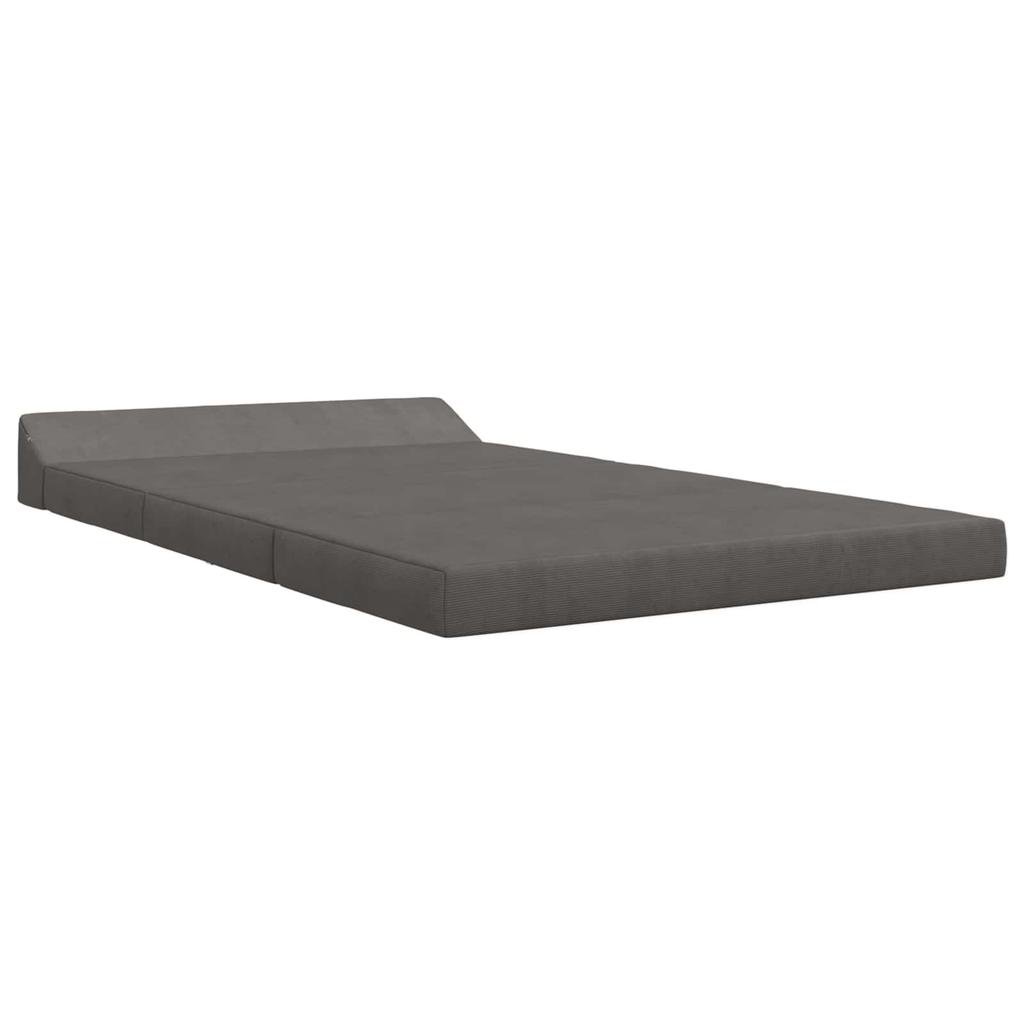 Folding Sofa Bed Dark Grey 120 x 60 x 49 cm Fabric