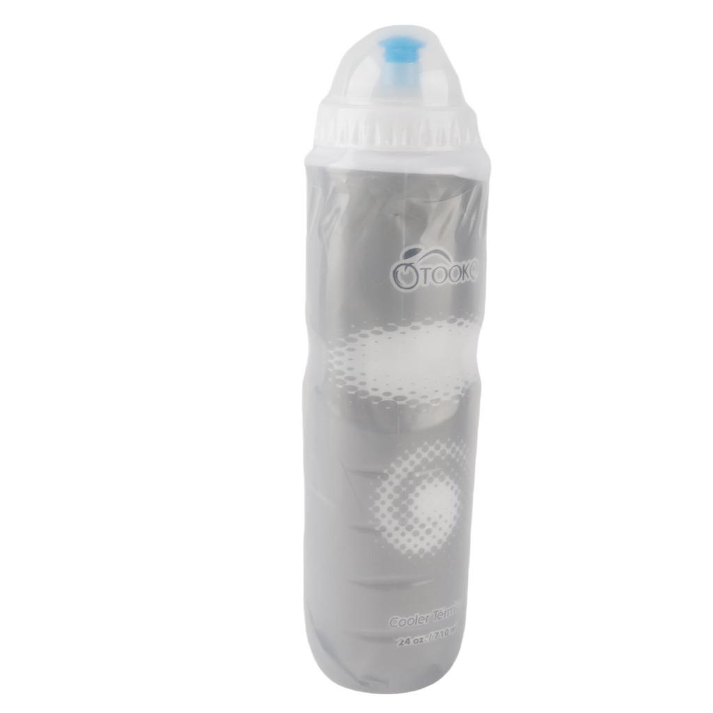 710ML Outdoor Dual Layer Thermal Keeping PE Sport Bottle Hot Cold Water