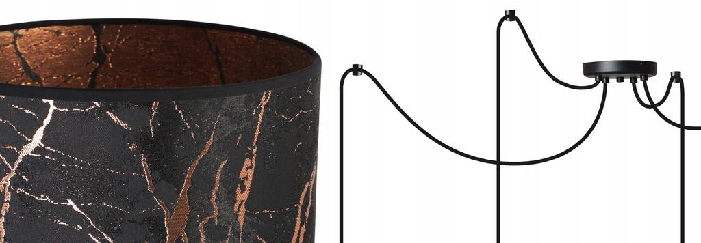Ceiling Hanging Lamp, Spider Pattern Lampshade, Copper