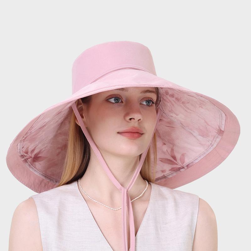 Women's Double-Sided Fisherman's Hat with Big Brim Printed Summer Sun-Protection and Uv-Protection Sun Hat