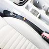 Leather Seat Gap Filler, No Drop Seat Guard Universal For Car SUV, Truck To Fill The Gap Between Seat And Console Black Crevice Plug Drop Blocker