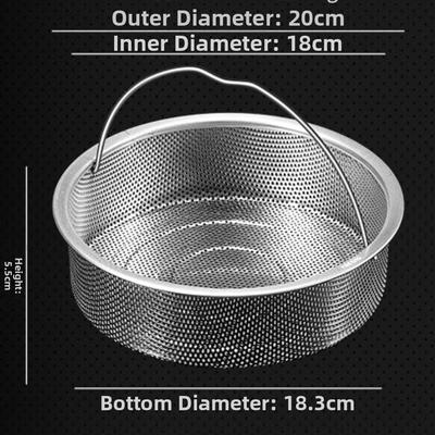 Multifunction 304 Stainless Steel Steamer Basket With Handle For Rice Cooker Kitchen Cooking Tool Pot Steaming Grid Multifunctio