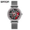 Sanda Meilleure Vente 1088 Montre pour Adolescent: Personnalisé, Cadran Rotatif 3D, Tendance, Quartz Étanche.
