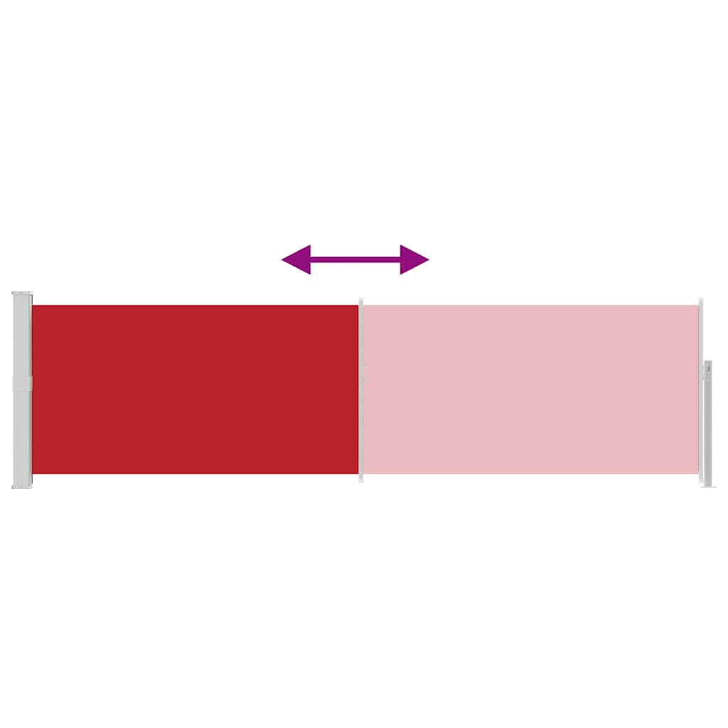 Retractable Side Awning 140*500 Cm Red