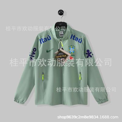 Cross-border Football Jersey Brazil Team Neymar Same Jacket Windproof and Waterproof Men's and Women's Thin Sports Winter Jacket