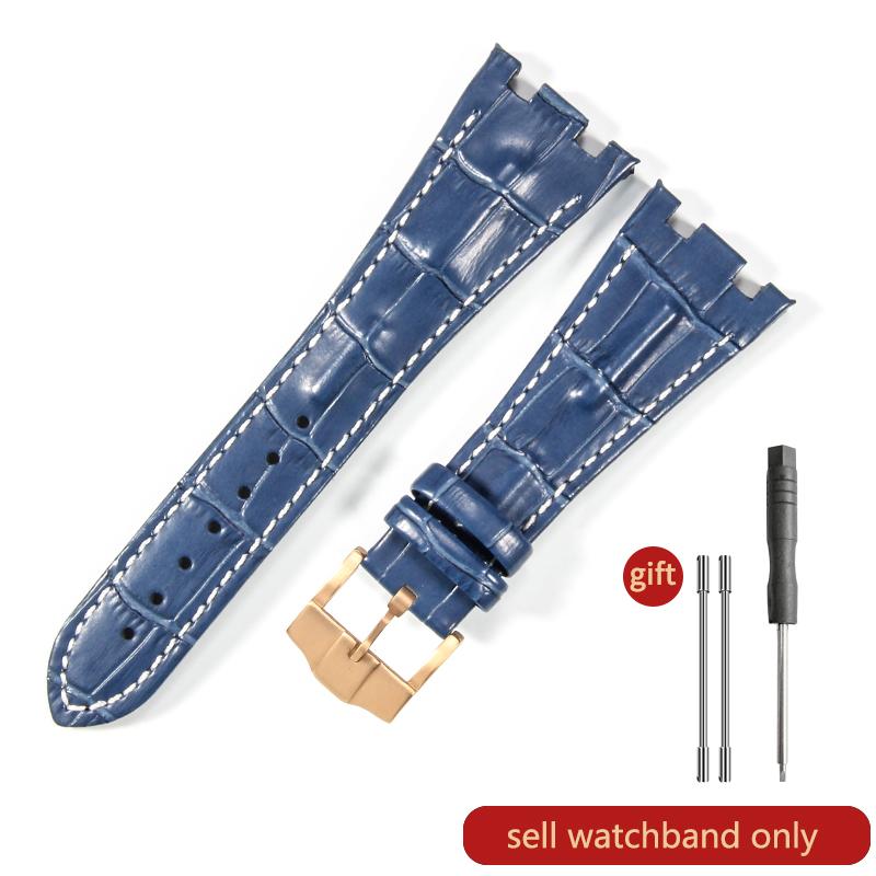 Cinturino Orologio in Pelle di Mucca Primo Strato per AP Aibi 15703 26471 26474 Serie Royal Oak Offshore 28mm Accessori Orologio per Uomo CinturinoMN