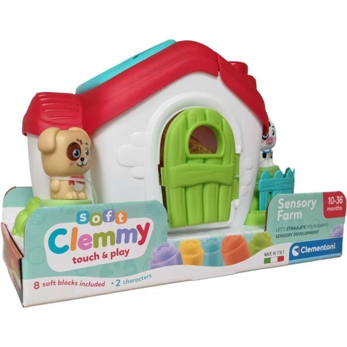 Ferme sensorielle Clemmy soft blocks Trieur Clementoni Maison des animaux