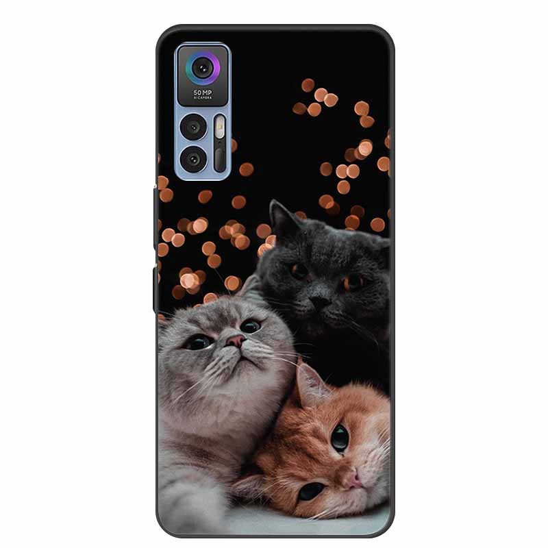 For TCL 30 Plus Case Luxury Soft Silicone Back Cover Phone Case for TCL 30 SE Coque TCL 30 5G for TCL 30+ Protector T676J Fundas