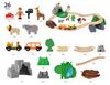 BRIO WORLD Safari-eventyrsett [Totalt 26 deler] Fra 3 år (Togleketøy i treskinne) 33960