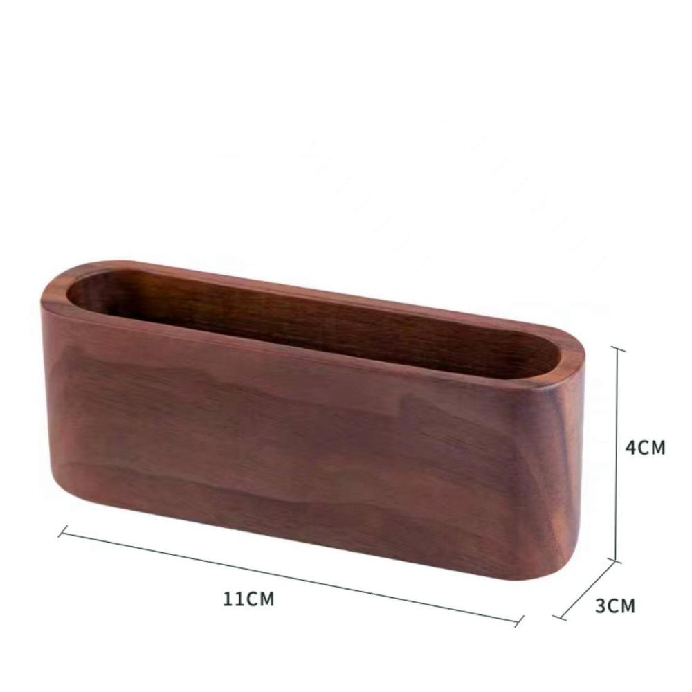 Solid Wood Desktop Business Card Display Stand 3 Compartment Card Storage Rack Card Box Office Supplies Card Holder Organizer