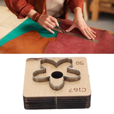 Leather Cutting Die Flower Shaped Metal Leathercraft Paper Art Cutter Punching Mold Crafting Tool