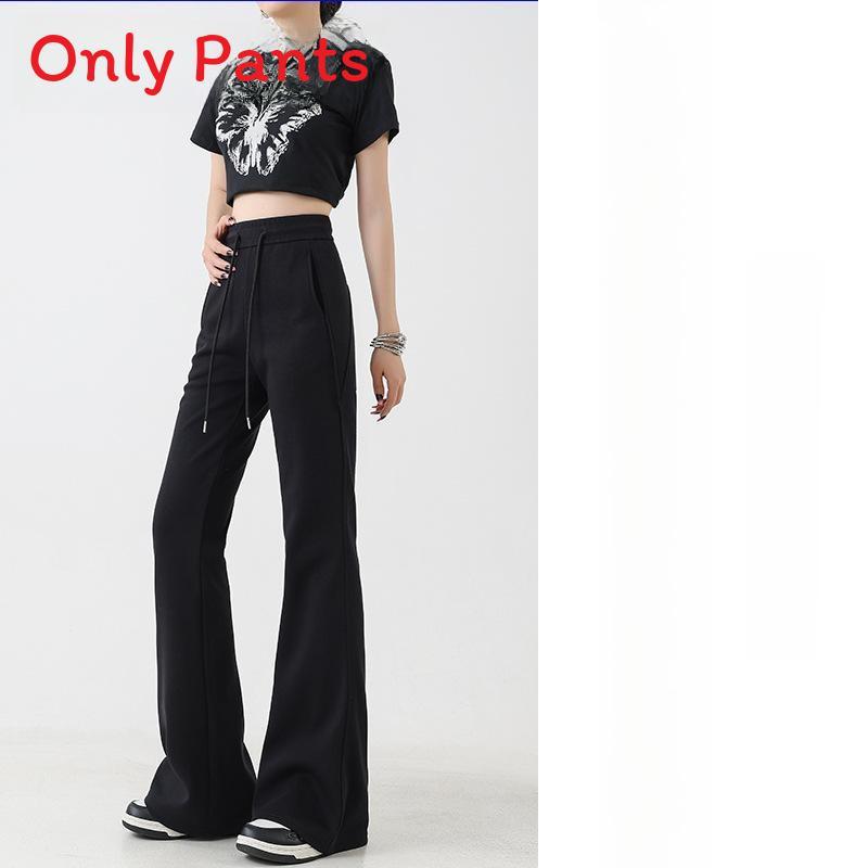 Womens High Waist Relaxed Cotton Casual Pants With Pockets For Spring Autumn Wear