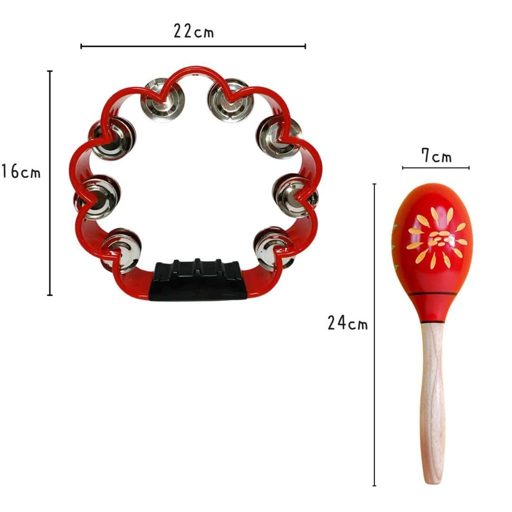 Tambourine, Maracas, Percussion Set, Rhythmic, Percussion, Event, Party (Type B)