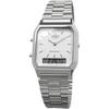 [Casio] CASIO Analog-Digital Quartz Watch Vintage Series AQ-230A-7DMQ Unisex Dual Time White Overseas Model [Parallel Import]