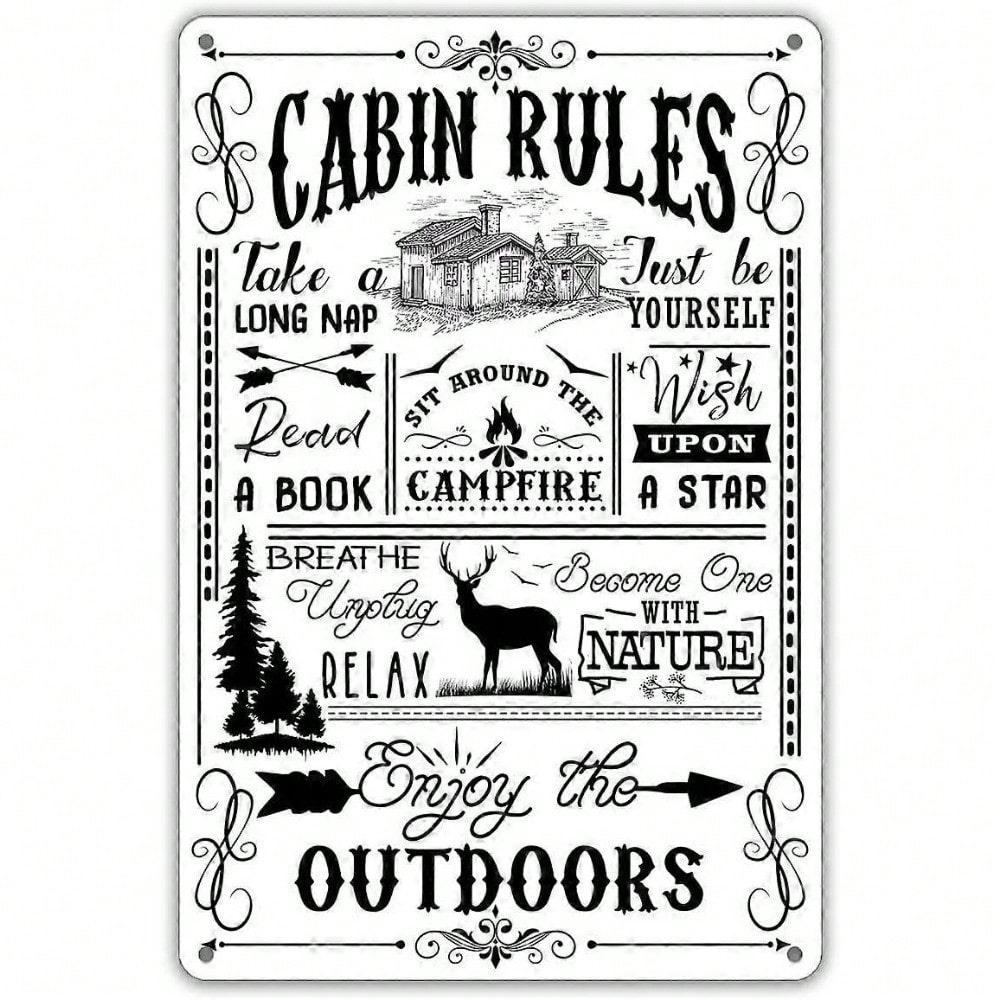 Flat 2D Metal Sign Wall Decor