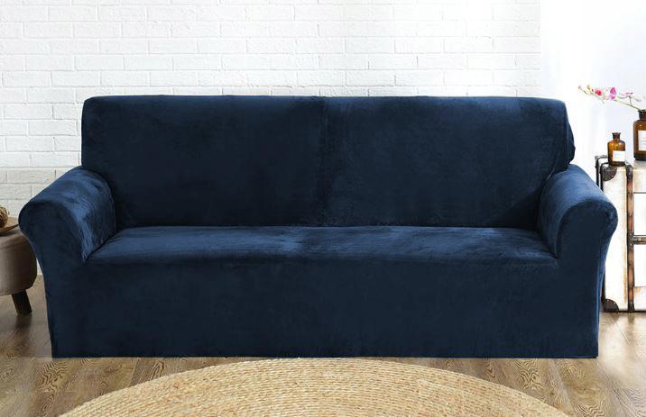 Couch Cover 1-Seater Sofa, Sofa Bed, Navy Blue