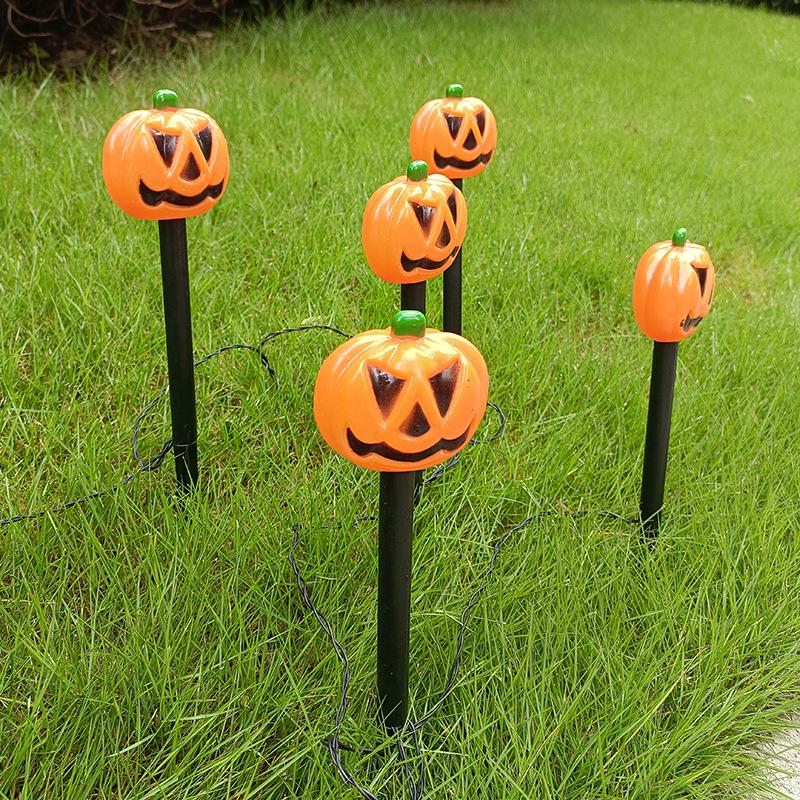Solar LED Halloween Pumpkin & Skull Lawn Light