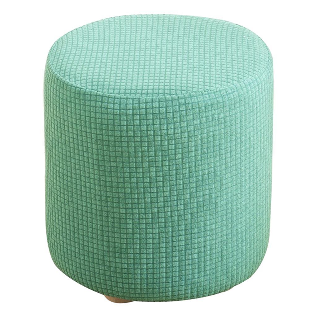 Stretchable Slipcover Ottoman Furniture Protector for Round Couch Sofa Home Decor