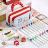 Large Capacity Pencil Case House Design High Appearance Pen Bag 3 Layers Portable Pencil Pouch School Supplies For Student Home