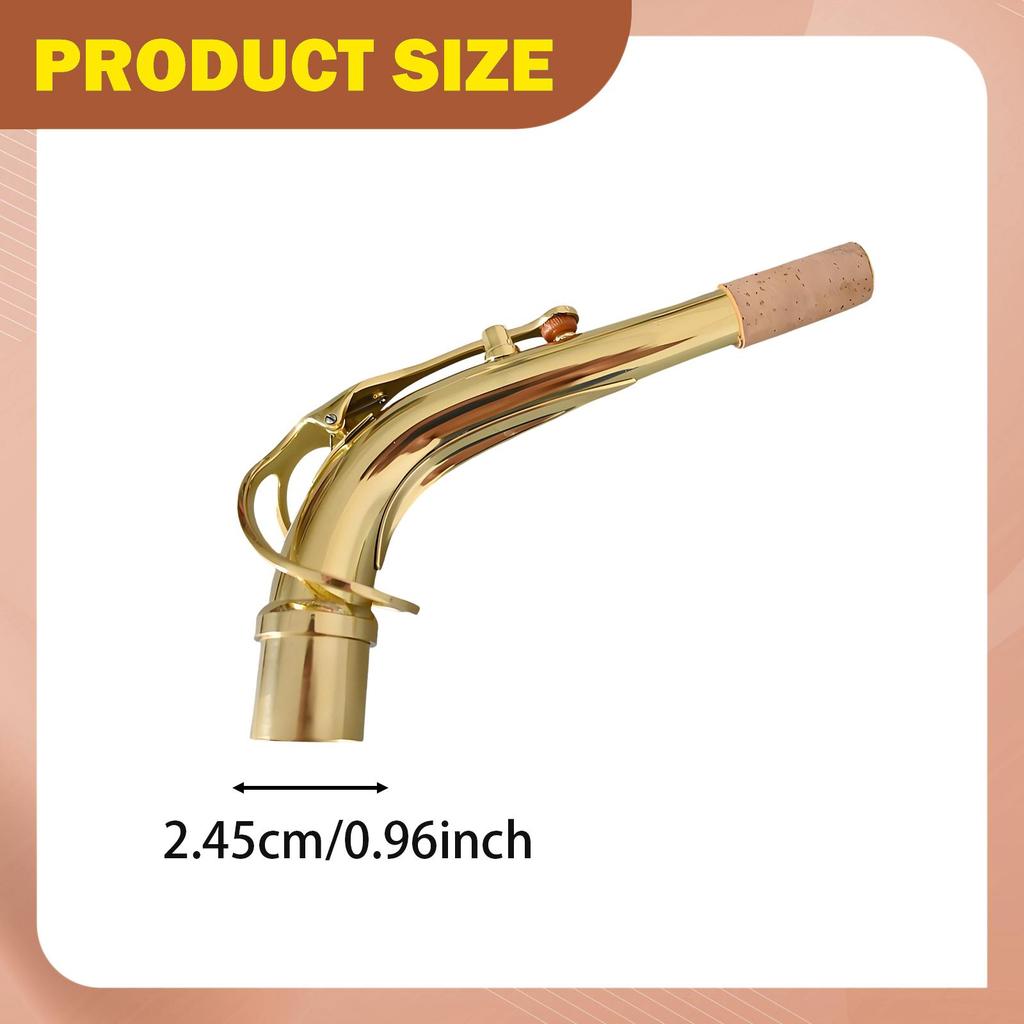 Sax Bend Neck Alto Saxophone Assembly Component Replacement Connector Comfortable