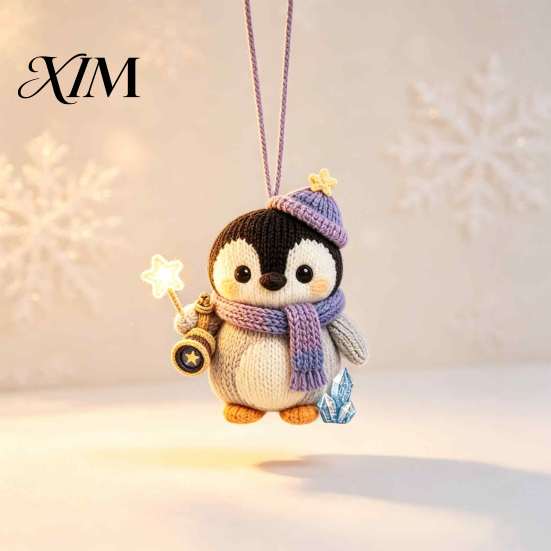 Whimsical Forest Creature Handmade Knitted Doll for Kids, Soft Crochet Animal Plush Toy, Adorable Keepsake Cute Hand Woven Stuffed Doll,