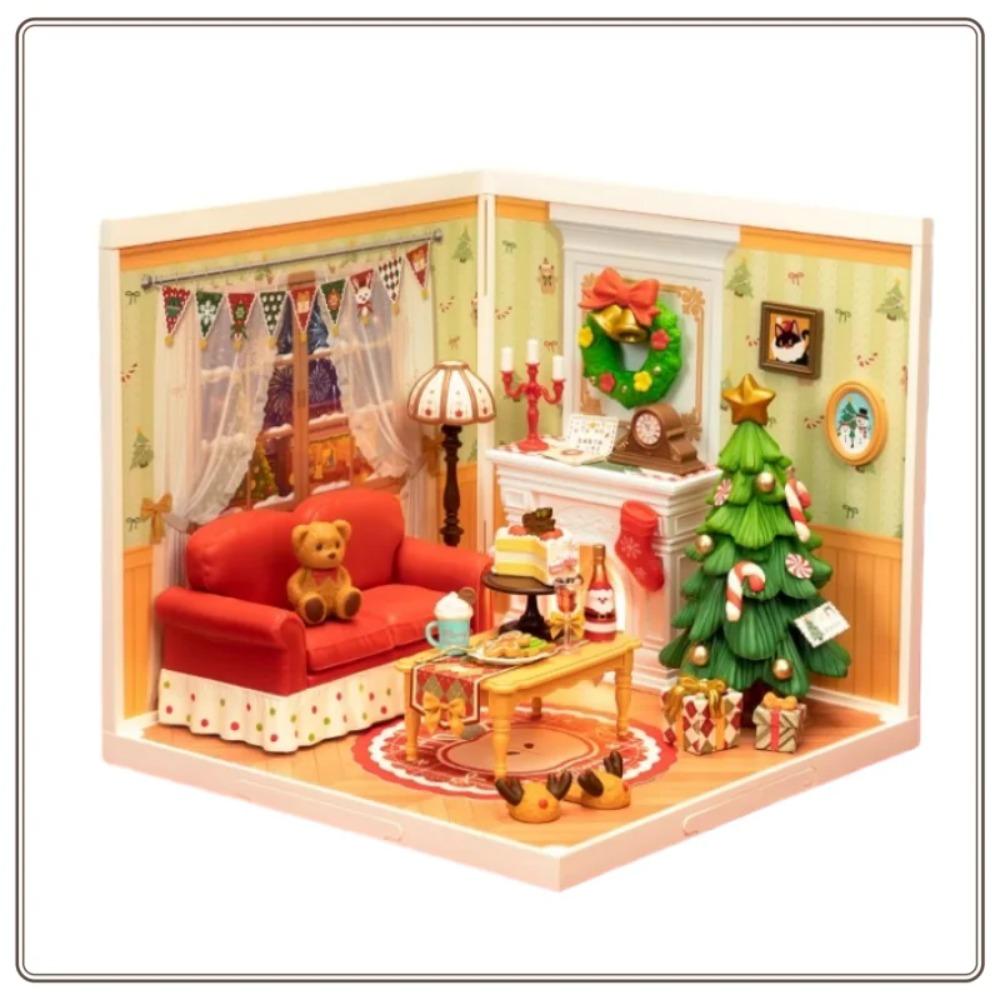 Neues Rolife Super World Weihnachtsgeschenk Bausteine DIY Zusammengebaute Spielzeuge Zusammengebaute Modelle DIY Hütte Kinder Originalbestand