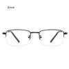 Metal Anti-Blue Light Reading Glasses Men Small Square Optical Eyeglasses Ultra-thin Male Eyewear Half Frame Presbyopic Glasses