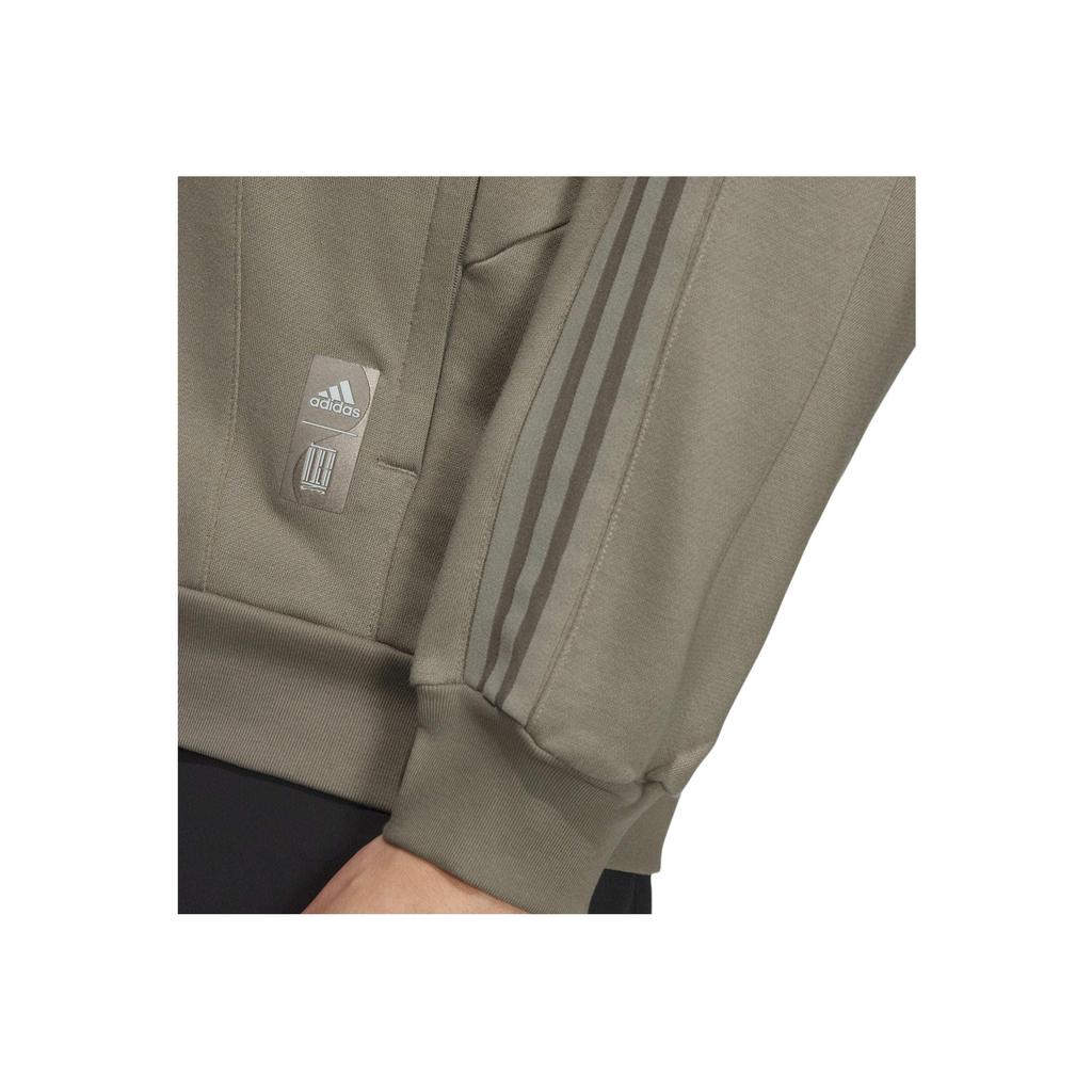Adidas Wuji Track Top Solid Color Stand Collar Comfortable Loose Retro Sports Jacket Long Sleeve Jacket Men Jacket Brown JI8704
