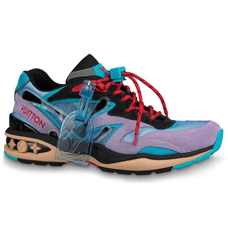 Louis Vuitton Trail Sneakers 'Purple Blue Black' 1A7P40