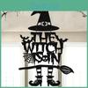 Witch And Bat Theme Halloween Door Hanging Decorations For Festive Ghost Party