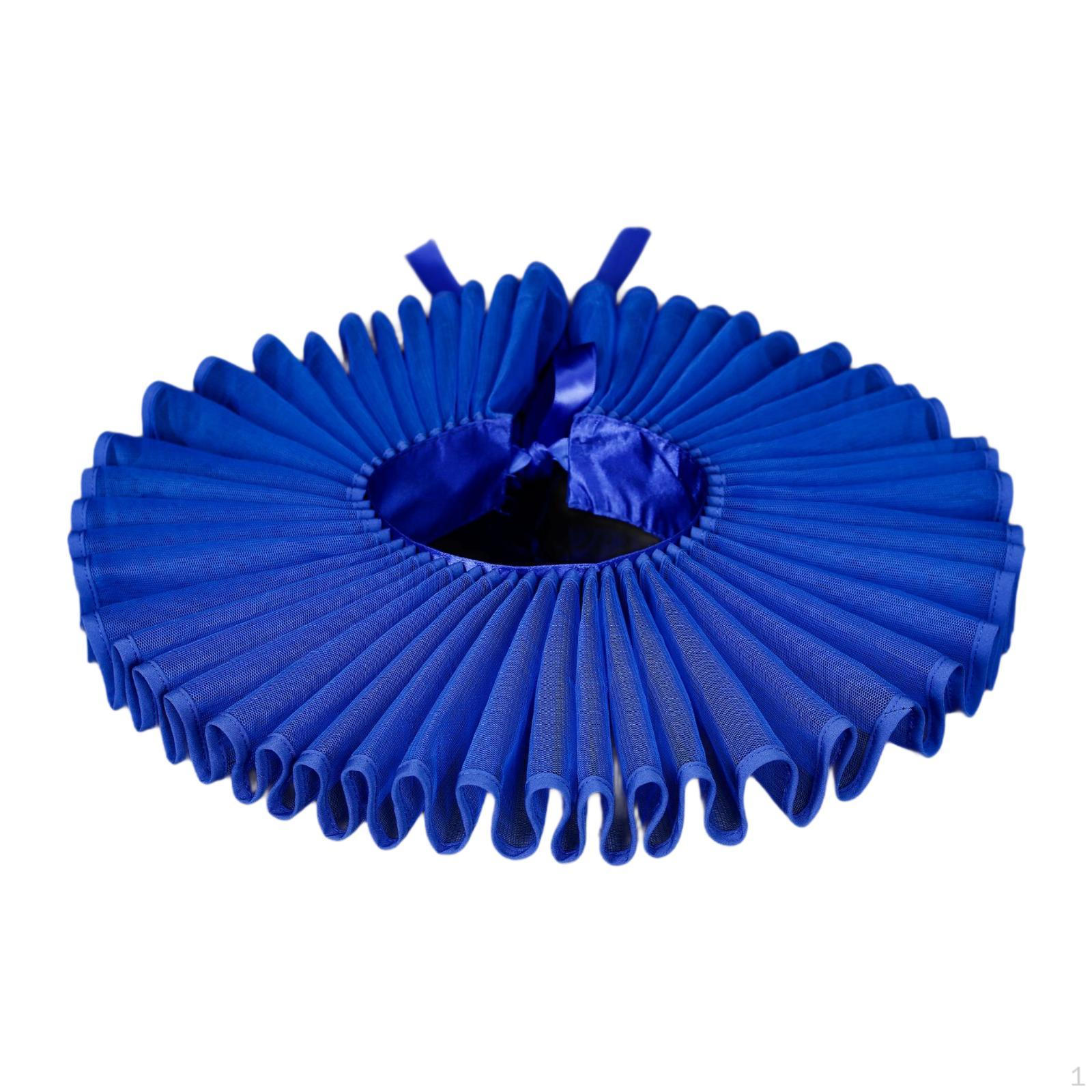 Клоунские воротники для платья рококо, аниме косплей, елизаветинский Blue