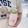 New children's thermal insulation water cup high value 316 stainless steel cartoon animal doll straw water cup gift