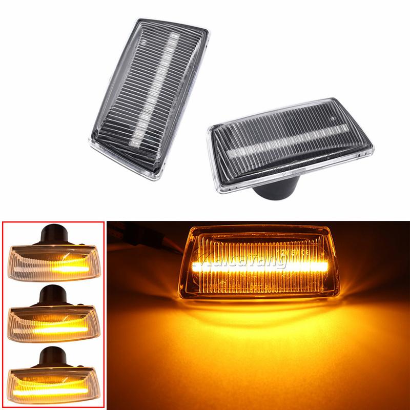 2pcs Dynamic LED Car Side Marker Lights Repeater Signal Lights For Opel Ignia Astra H Zafira B Corsa D For Chevrolet Cruze