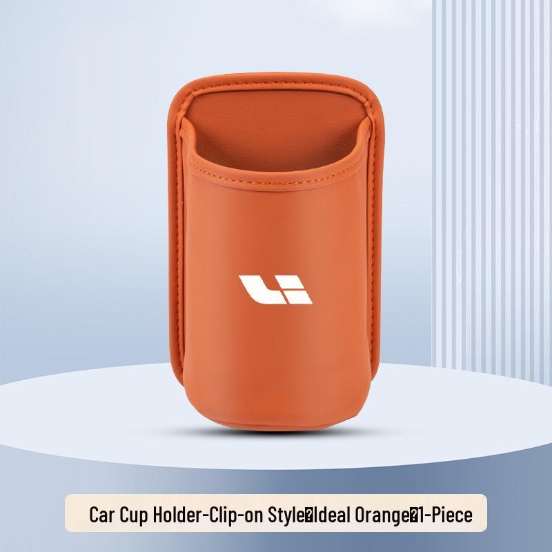 Compatible with Li Auto L7, L6, L8, L9: Cup Holder Replacement & Car Seat Back Storage Box, Door Trash Can - New Version