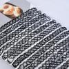 Vintage Elastischer Geflochtener Fischfaden Choker Gotischer Schwarzer Choker Modisches Halsband für Punk-Mädchen Damen Geschenk