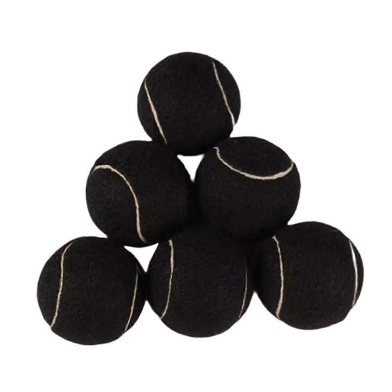 6x Tennis Balls Training Balls Dogs Tennis Balls Professional Elastic Balls Wear Resistant for Sports Beginners Entertainment - KM