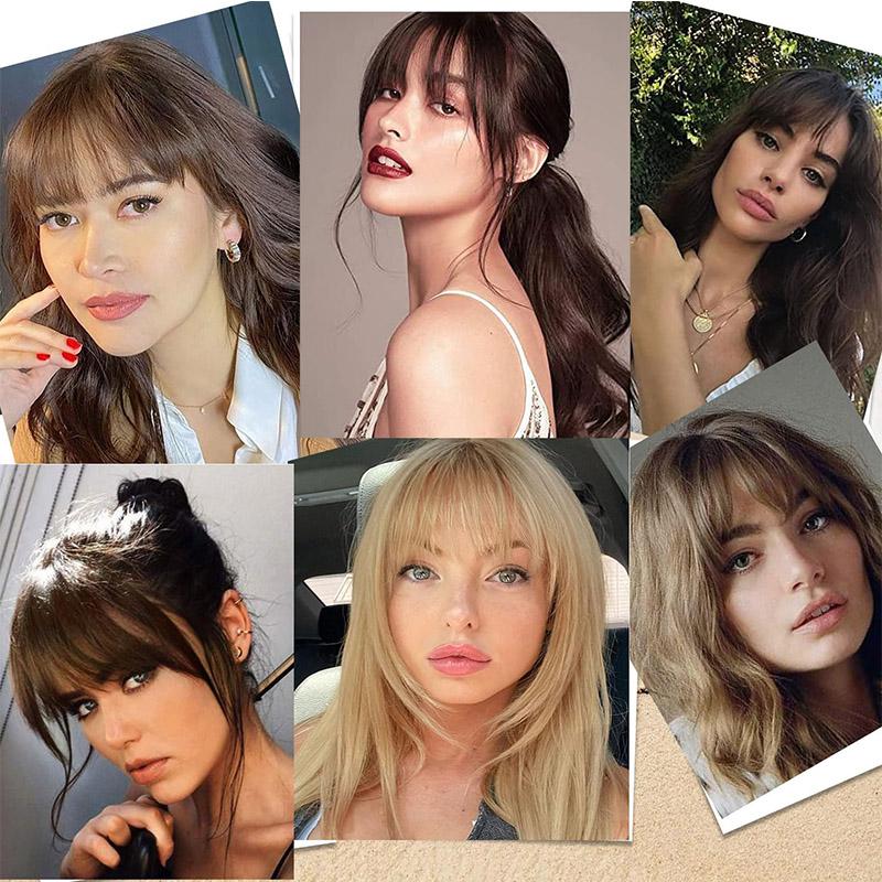 Bangs Wig Synthetic Bangs Lady Invisible Bangs  Age Reduction Forehead Wig Piece Wigs For Women A Variety of Colors Are Available
