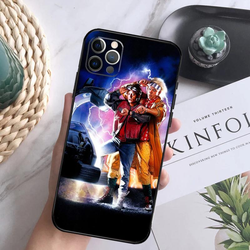 Back To the Future Movie Phone Case For iPhone 16 Pro 11 12 13 14 15 Pro Max Mini XS X XR 7 8 16 Plus Cover Coque