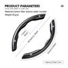 2pc Carbon Fiber Car Steering Wheel Cover Non-slip Sleeves For Volkswagen VW Scirocco Jetta Beetle Golf 4 5 6 Passat Polo B5