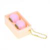 Creative Cute Fruit 2/4-Square Button Keychain Kids Portable Stress Relief Toy Charm Couple Bag Ornament