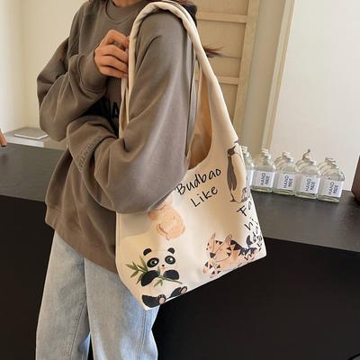 Verze roztomilé dívčí kabelky pod paži, letní nová kreslená anime taška, všestranná dámská taška přes jedno rameno