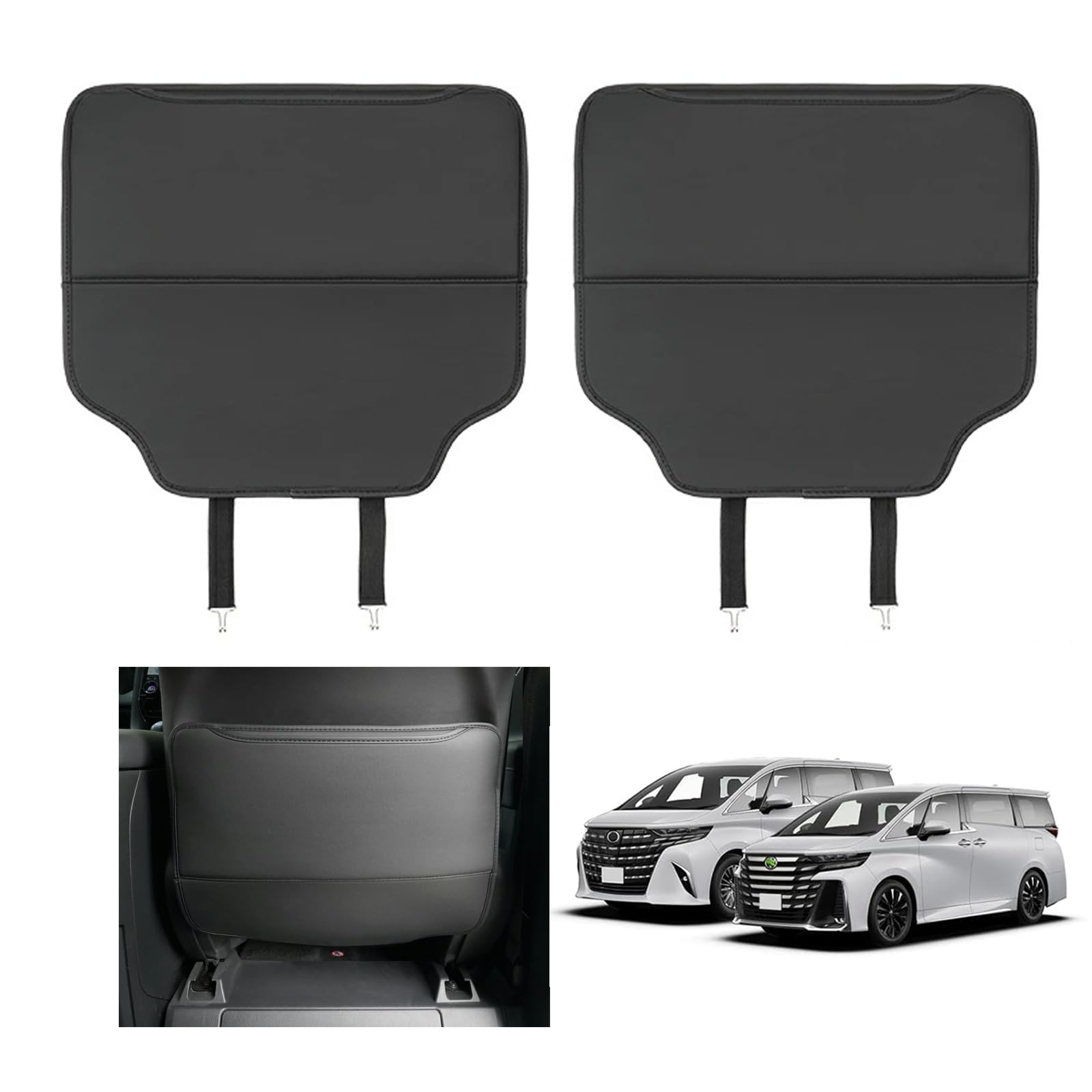 

Toyota Alphard 40 Серия Vellfire Защита от пинков Защита спинки заднего сиденья Протектор спинки сиденья чёрный