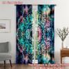 Mandala Print Curtains Suitable Bedroom Living Room Kitchen Decoration Home Window Set Of 2 Made Polyester Sitting Decor