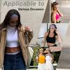 Fashion Women's Wide Headband Striped Print Hair Band  Elastic  Fitness Yoga Running Sweat-Wicking Wear Accessory